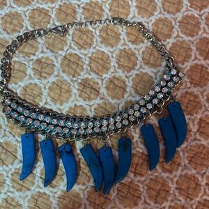 Unk Blue and Silver Statement Necklace